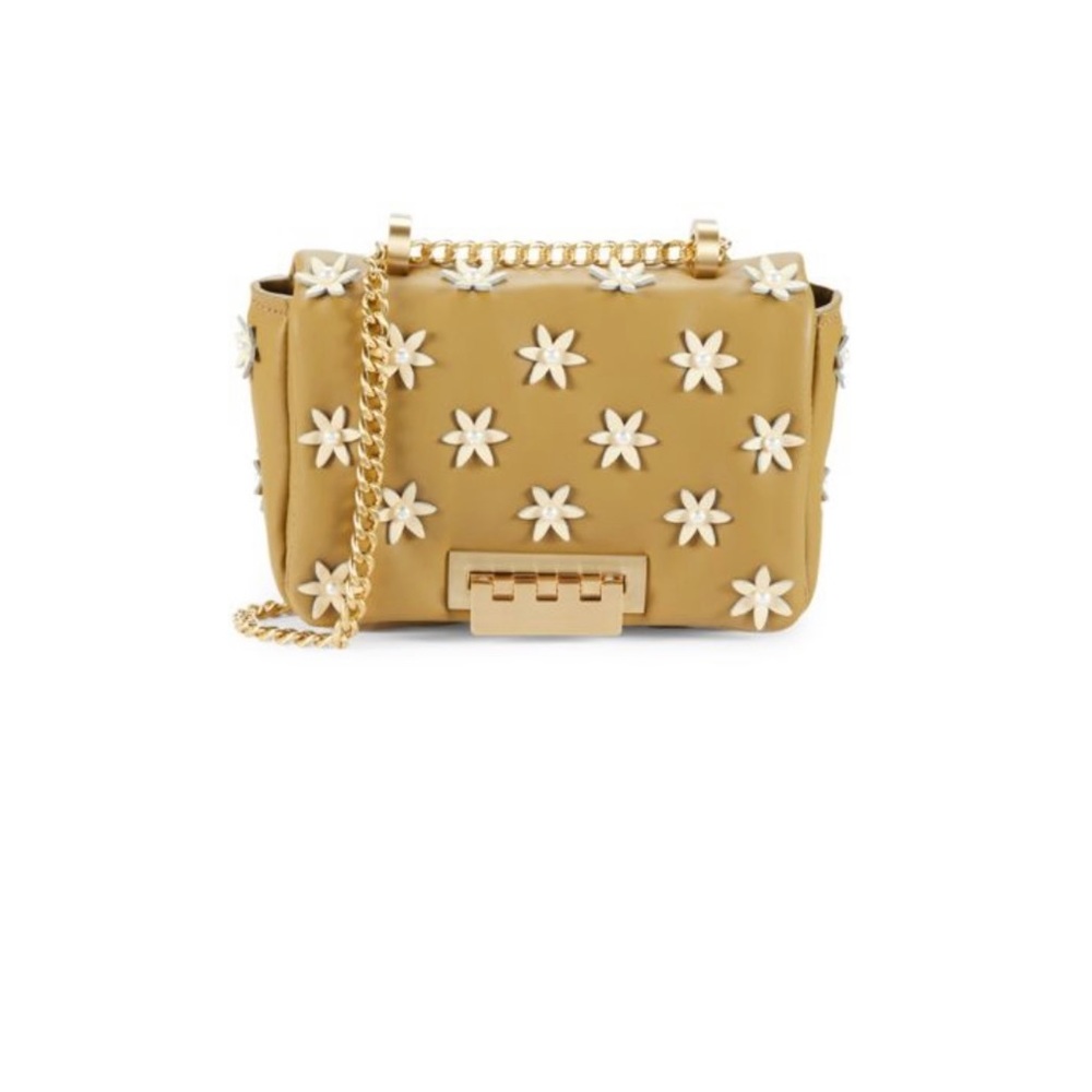 Zac Zac Posen Mini Arthette Beaded Leather Shoulder Bag with Dust Bag